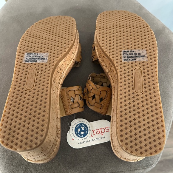 Bare Traps Tan Woven Wedge Sandals -8.5 - Picture 6 of 7
